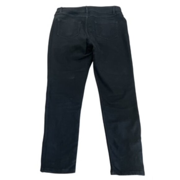 D. Jeans Black Mid Rise Jeans Women’s Size 8 Petite Button Ankle Detail - Picture 5 of 14